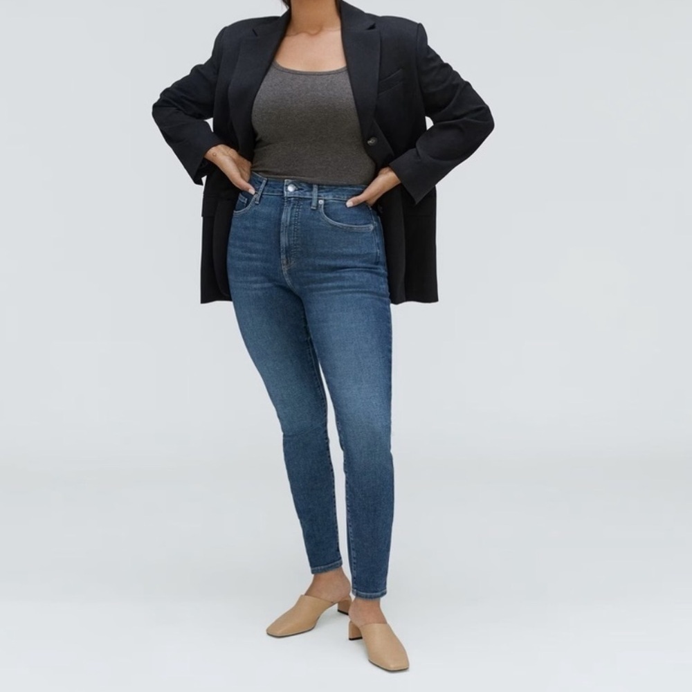 Everlane Curvy High Rise Skinny Crop Jeans Size 25